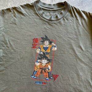 Hypland Dragon Ball Goku Graphic T Shirt Anime Streetwear Green Men’s Size L